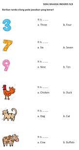 Choose and cross (x) the correct answers. 19 Soal Bahasa Inggris Slb Untuk Anak Berkebutuhan Khusus Abk