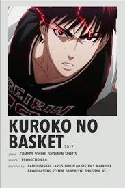 Kuroko No Basket Anime Printables Anime Films Film Posters Minimalist