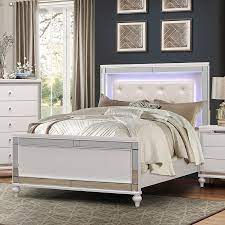 Shop for queen bedroom sets in bedroom sets. Alonza Panel Bedroom Set W Led Lighting Homelegance Furniture Cart