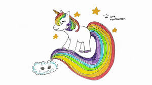 Cara Menggambar Dan Mewarnai Unicorn Lucu Keren Youtube