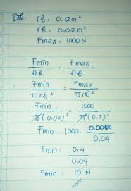 11ka 1119s penampang piston pengisap kecil 0.02m2 seha besar percepatan gravitasi 9.8n/m3 berapakah gaya minima yang harus bar 5 agar dapat mengangkat. Sebuah Dongkrak Hidrolik Dapat Mengangkat Beban Dengan Gaya 1000 N Serta Luar Penampang Besar 0 2 Brainly Co Id