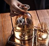 Pitcher 50.7oz Ion Plated Glass Pitcher with Ball Cover Household Cold  Water Pitcher Great for Iced Tea, Sangria, Lemonade and More Hot/Cold Water  ...