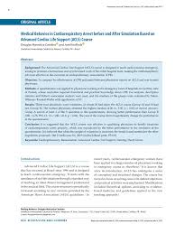For that we provide acls pdf 2021 real test. Pdf Medical Behavior In Cardiorespiratory Arrest Before And After Simulation Based On Advanced Cardiac Life Support Acls Course