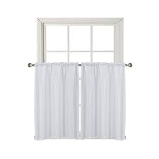 queen waffle waterproof tier curtains
