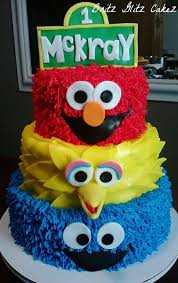 Elmo And Cookie Monster Birthday Cake Novocom Top