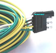 The use of an electrical circuit tester is recommended to ensure proper match of vehicle's wiring to the trailer's wiring. Wb 25 Wesbar Wishbone Trailer Wiring Harness 4 Way Flat 18 Ga 25 Long With