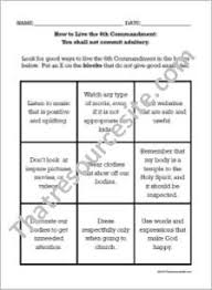 6th commandment on wn network delivers the latest videos and editable pages for news & events, including entertainment, music, sports, science and more, sign up and share your playlists. How To Live The Sixth Commandment Worksheet Large Print That Resource Site