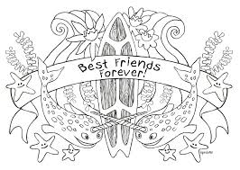 Download kawaii coloring sheets for free. Coloring Pages For Best Friends