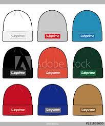 Beanie Design Fashion Technical Drawings Vector Template Technical Drawing Fashion Technical Drawing Vector Template
