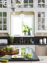 They seem to open everything up to look more spacious and the room more. Cabinets Over Kitchen Sink Cottage Kitchen Bhg