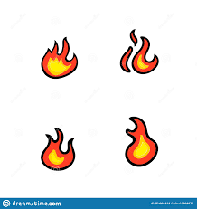 Llamas De Fuego Set Ilustracion Del Vector Ilustracion De Fuego 154902424