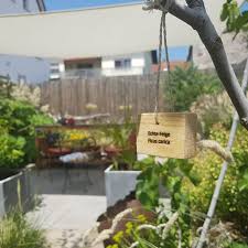 So Sieht Es Aus Im Staudengarten Wir Haben Angefangen Unseren Fundus Zu Beschildern Und Noch Ein Paar Einblicke In Die Sommera Place Card Holders Place Cards Garden