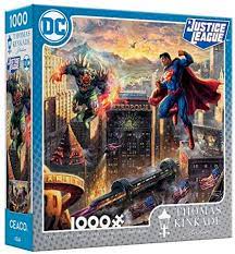 Buy thomas kinkade jigsaws & puzzles and get the best deals at the lowest prices on ebay! Ceaco 1000 Piece Thomas Kinkade Dc Comics Collection Superman Man Of Steel Jigsaw Puzzle Kids And Adults Jigsaw Puzzles Amazon Canada
