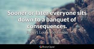 Robert Louis Stevenson Sooner Or Later Everyone Sits