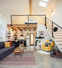 A New Cottage Takes The Place Of An Old Garage Photos Loft Interior Design Tiny House Loft Loft Interiors