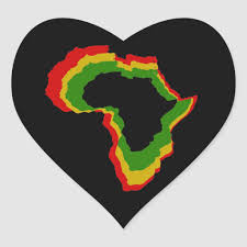 Africa Pan African Colors A Heart Sticker Zazzle Com African Colors Heart Stickers African Flag
