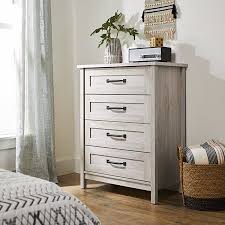 Better Homes Gardens Modern Farmhouse 4 Drawer Chest Rustic White Finish Walmart Com In 2020 Rustic White Furniture White Rustic Bedroom Home