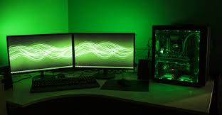 Gaming Setup Wallpaper Gq31ft7 Electronics 3888x2016 Wallpaper Teahub Io