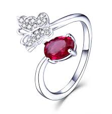 Created Ruby Rose Gemstone 925 Sterling Silver Butterfly Etsy 925 Sterling Silver Handmade Silver 925 Sterling