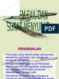 Maybe you would like to learn more about one of these? Surat Rasmi Dan Sistem Fail