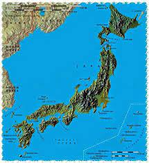 Maps of world current, credible, consistent. Physical Features Map Of Japan Asia Map Japan Image Islands In The Pacific