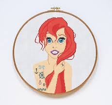 This pattern will come with 2 different sized full colour patterns, for printing or viewing convenience, and a handy little tips and tricks printout to help you in. Princess Counted Cross Stitch Patterns Sew What Alicia