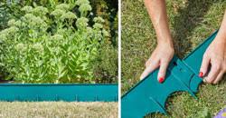 Unroll the circle so that the outside of the curl faces your flower bed. Plastic Lawn Edging