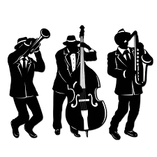For a roaring twenties approach, go for the chicago speakeasy look, with vintage 1920s posters and signs. Feesten Speciale Gelegenheden Great 20 S Gangster 1920 Jazz Musician Silhouettes 3 Piece Party Decorations Luxclusif Com