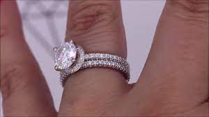 We invite you to browse our exquisitely crafted and designed halo collection. Floating Stone Hidden Halo Engagement Ring With Matching Diamond Wedding Band Youtube