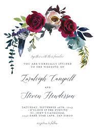 Boho Chich Burgundy Wedding Invitation Template Free Greetings Island Burgundy Wedding Invitations Free Wedding Invitation Templates Wedding Invitation Templates