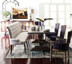french tufted upholstered dining bench