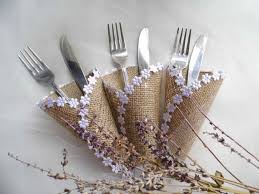 Silverware Holder Burlap Cutlery Holder Barn Wedding Etsy Cutlery Holder Silverware Holder Burlap Silverware Holder