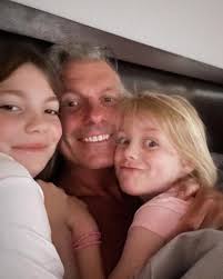 Woken up by these 2 Princesses jumpin into my bed .Getting some big Daddy  cuddles. What a great start to the day . ❤️❤️❤️