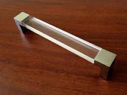 6 3 Large Acrylic Drawer Pulls Kitchen Cabinet Door Handles Clear Chrome 160 Mm Ebay Kitchen Drawer Pulls Kitchen Cabinet Handles Drawer Pulls Kitchen Cabinets