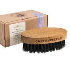 Boar bristle brush, 2 x palm brush, wooden comb & travel bag try our womens & mens hairbrush detangler: Captain Fawcett Wild Boar Bristle Beard Brush Captain Fawcett Brushes And Scissors Beard Care Cosmetics Gentleman Store