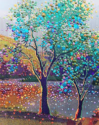 Tutorial de dibujo de un arbol para niños. 140 Ideas De Puntillismo Arboles En 2021 Puntillismo Pintura De Puntos Pinturas