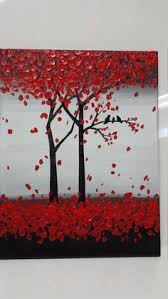 Black And Red Paintings Easy Image Result For Easy Canvas Paintings For Beginners Step By Step Red Paintings Canvas Red Painting Red Artwork