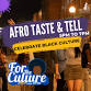 Afro Taste and Tell A Stango x Martinelli's Collab