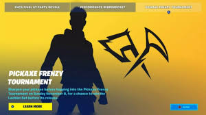 However, the fortnite fishing frenzy tournament is offering just that: Fortnite Pickaxe Frenzy Tournament More Info In Description Youtube