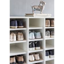 Die praktische schuhaufbewahrung mit 2 ebenen bietet ihnen viel platz für ihr. Wohnling Schuhregal Diego Holz Weiss 91 X 67 X 33 Cm Ablage Hoch Des 120 99