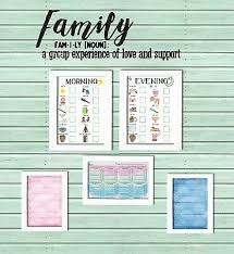 Family Chore Charts Childrens Reward Chart X 2 Magnet