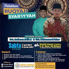We did not find results for: Islamic Centre Kh Noer Alie Na Twitteru Pelatihan Ruqyah Syar Iyyah Yang Insya Allah Akan Diselenggarakan Pada Hari Tgl Sabtu 27 April 2019 Waktu 13 00 Selesai Pemateri Ustadz
