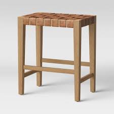 Ceylon Woven Backless Counter Height Barstool Opalhouse Counter Stools Backless Counter Stools Wood Counter Stools