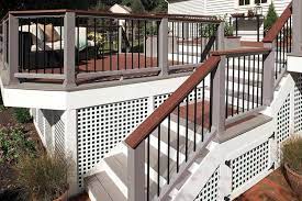 This is an azek deck with plugs covering all screws for a smooth deck surface and a aluminum key link — decking services in wyncote, pa. Dektex 4 Factors That Could Affect The Size Of Your Deck