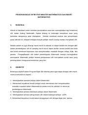 Contoh kertas kerja program 1. Kertas Kerja Program Bijak Sifir 2019 Docx Program Bijak Sifir Five Minutes Mathematics Dan Smart Mathematics 1 Rasional Aktiviti Ini Diadakan Untuk Course Hero