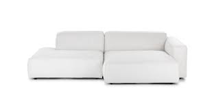 Check spelling or type a new query. Right Facing Chill White 2 5 Seater Fabric Sectional Solae Article