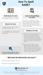 How To Spell Rare And How To Misspell It Too Spellcheck Net
