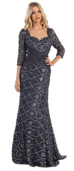 This Shimmery Elegant Mother Of The Bride Dress Comes With 3 4 Sleeve Sweetheart Formal Dresses Gowns Mother Of The Bride Dresses Long Plus Size Long Dresses