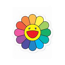1000 x 1000 png 126 кб. Custom Takashi Murakami Flower Rainbow Sticker By Kakashop Artistshot