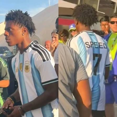SPEED, CON LA CAMISETA DE LA SELECCIÓN PARA ARGENTINA-SUIZA ANULO MUFA.